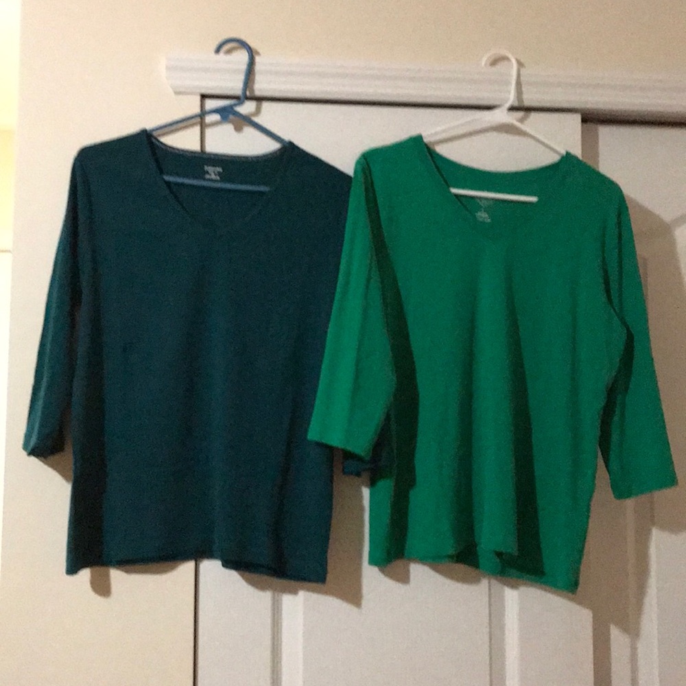 2 Three Quarter Sleeve Tops